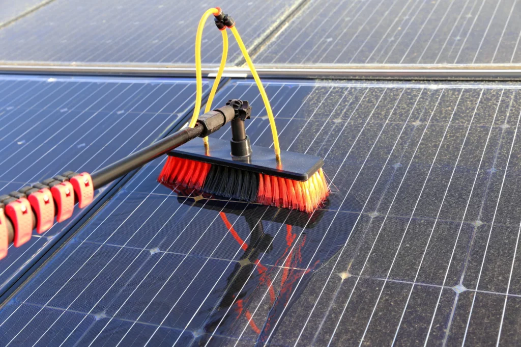 Photovoltaikanlage-reinigen